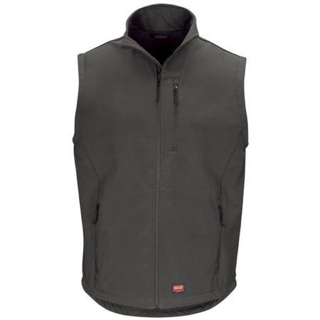 WORKWEAR OUTFITTERS Soft Shell Vest -Charcoal -Medium VP62CH-RG-M